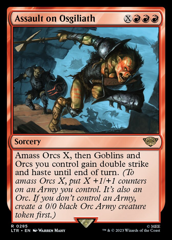 LTR, Assault on Osgiliath, Standard, 285, R, Near Mint, Normal, EN