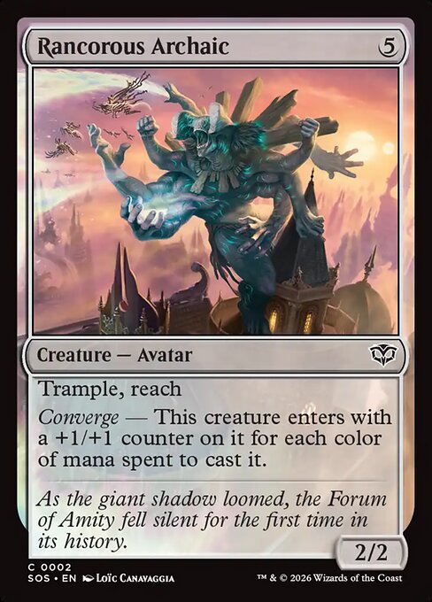 SOS, Rancorous Archaic, Standard, 2, C, Near Mint, Normal, EN