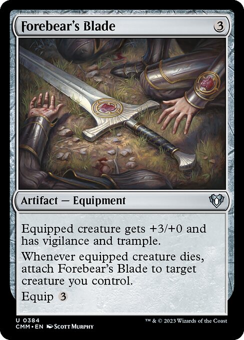 CMM, Forebear's Blade, Standard, 384, U, Near Mint, Normal, EN