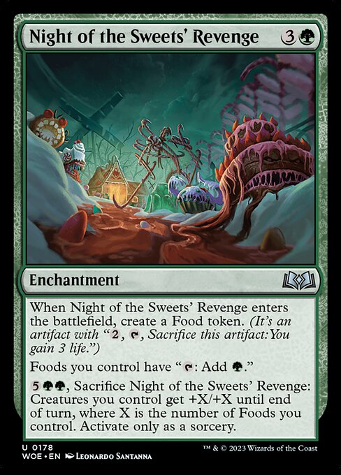 WOE, Night of the Sweets' Revenge, Standard, 178, U, Near Mint, (Foil), EN