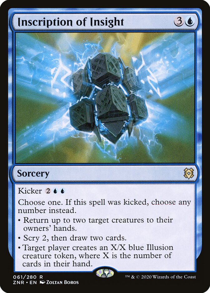 ZNR, Inscription of Insight, Standard, 61, R, Near Mint, Normal, EN