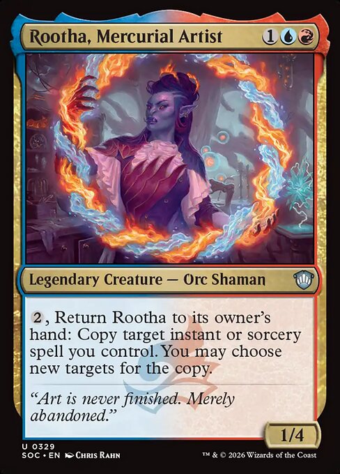 SOC, Rootha, Mercurial Artist, Standard, 329, U, Near Mint, Normal, EN
