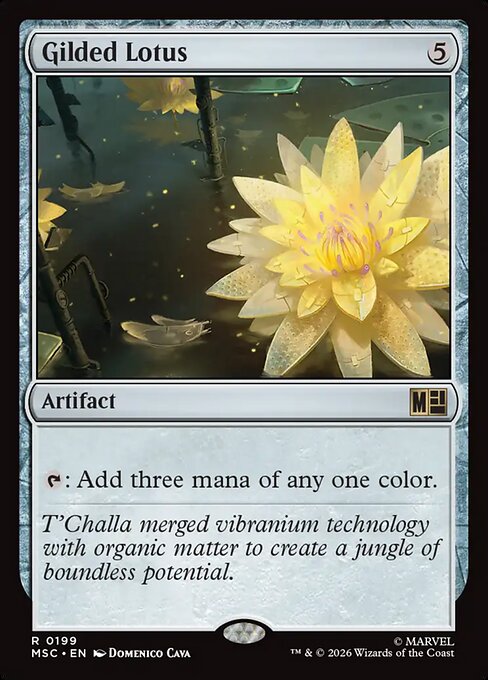 MSC, Gilded Lotus, Standard, 199, R, Near Mint, Normal, EN