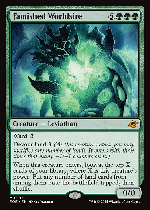EOE, Famished Worldsire, Standard, 182, M, Near Mint, (Foil), EN
