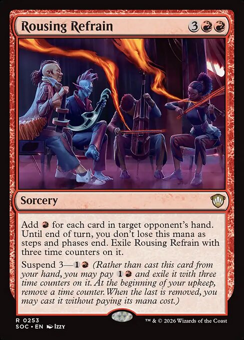 SOC, Rousing Refrain, Standard, 253, R, Near Mint, Normal, EN