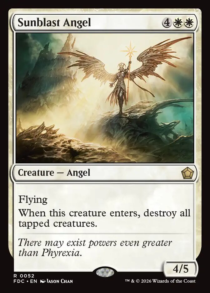 FDC, Sunblast Angel, Standard, 52, R, Near Mint, Normal, EN