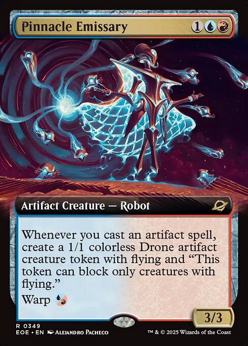 EOE, Pinnacle Emissary, (Extended Art), 349, R, Near Mint, Normal, EN