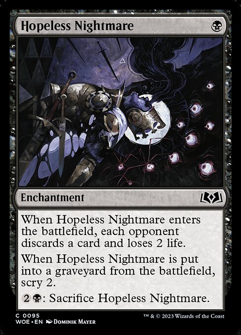 WOE, Hopeless Nightmare, Standard, 95, C, Near Mint, (Foil), EN