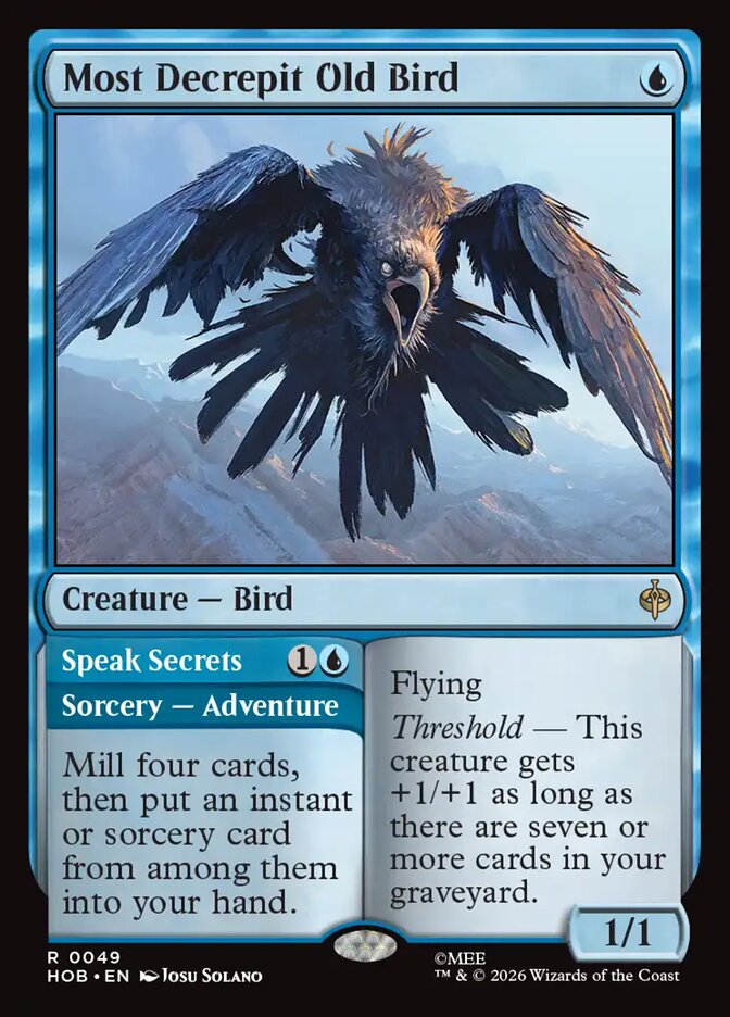 HOB, Most Decrepit Old Bird // Speak Secrets, Standard, 49, R, Near Mint, Normal, EN