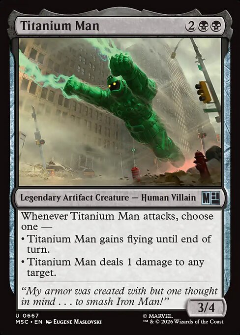 MSC, Titanium Man, Standard, 667, U, Near Mint, Normal, EN