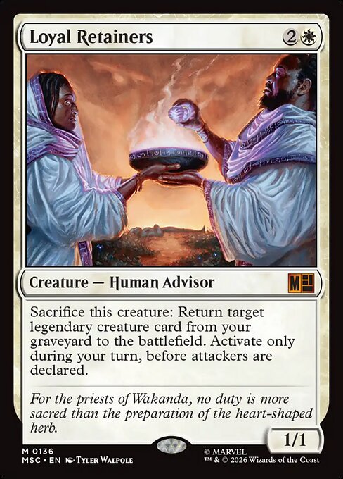 MSC, Loyal Retainers, Standard, 136, M, Near Mint, Normal, EN