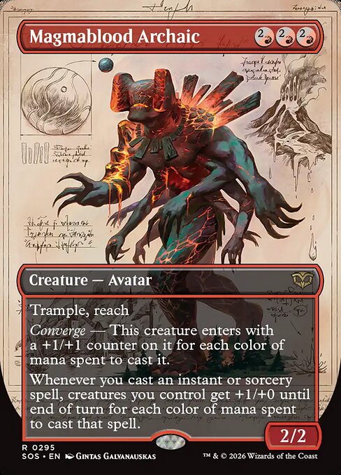 SOS, Magmablood Archaic, (Showcase), 295, R, Near Mint, (Foil), EN