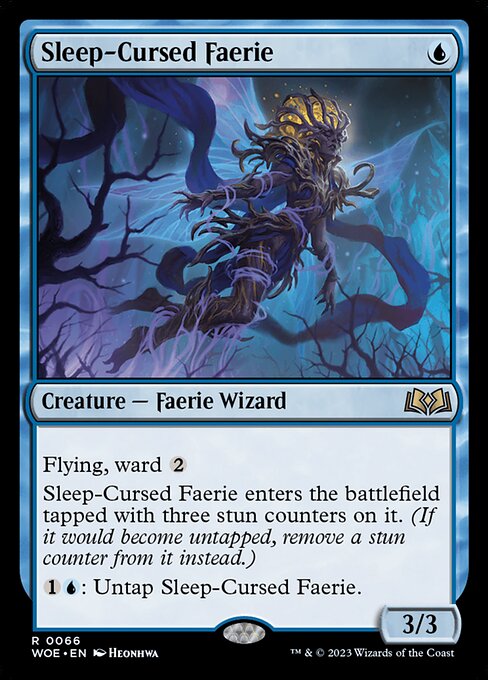 WOE, Sleep-Cursed Faerie, Standard, 66, R, Near Mint, (Foil), EN