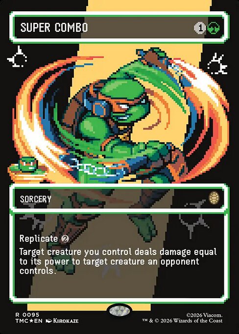 TMC, Super Combo, (Borderless), 95, R, Near Mint, (Surge Foil), EN