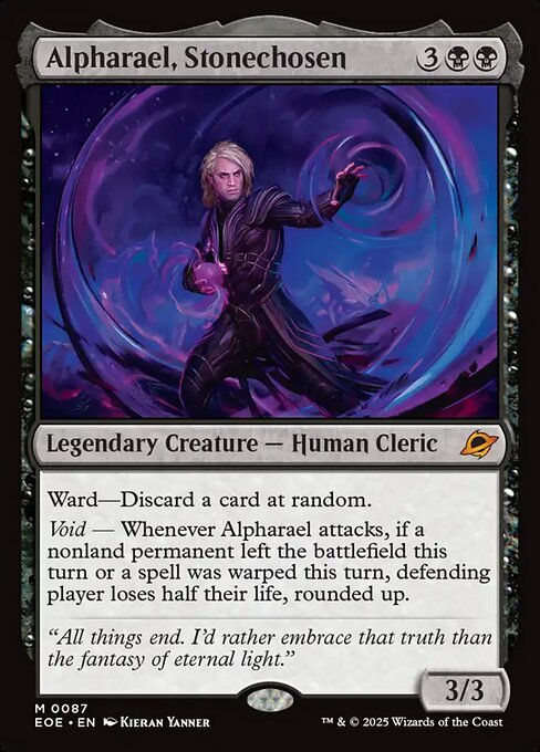 EOE, Alpharael, Stonechosen, Standard, 87, M, Near Mint, (Foil), EN