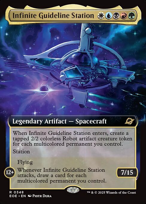 EOE, Infinite Guideline Station, (Extended Art), 348, R, Near Mint, (Foil), EN