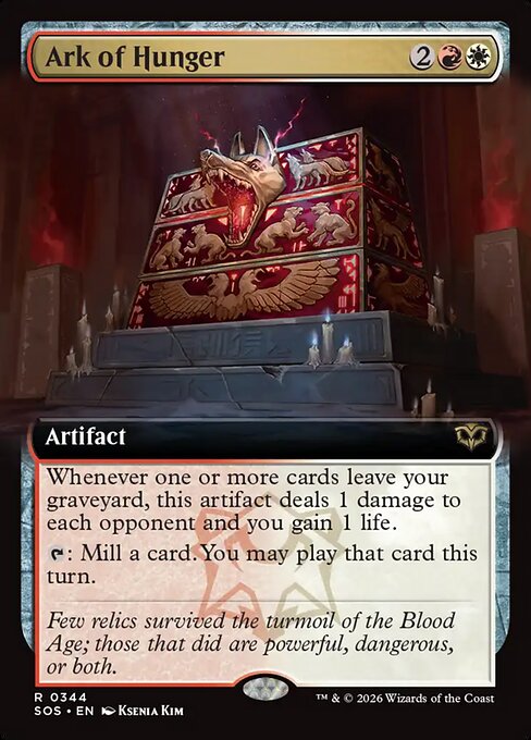 SOS, Ark of Hunger, (Extended Art), 344, R, Near Mint, Normal, EN