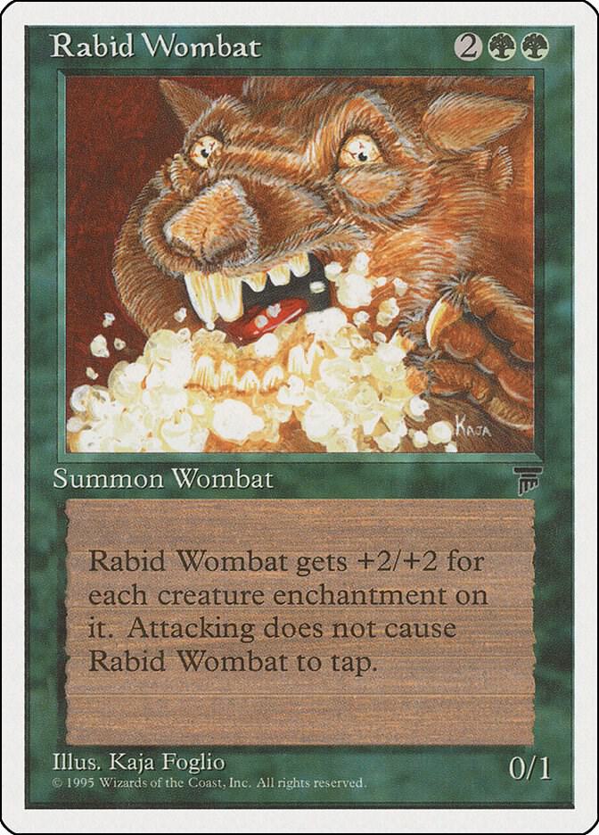 CHR, Rabid Wombat, (White Border), 67, U, Near Mint, Normal, EN