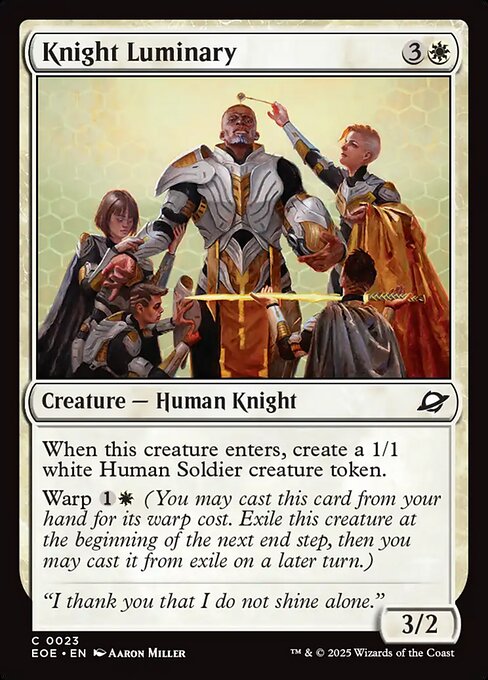 EOE, Knight Luminary, Standard, 23, C, Near Mint, (Foil), EN