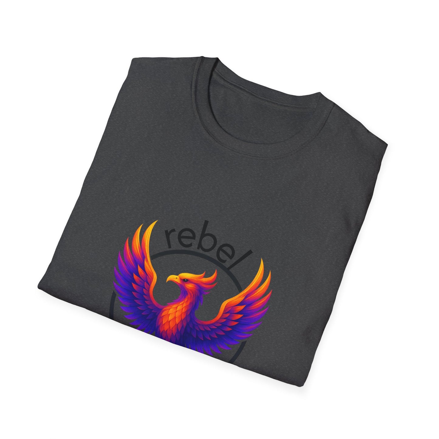 Rebel Phoenix T-Shirt | Unisex Softstyle Tee, Motivational Gift, Casual Wear, Summer Fashion