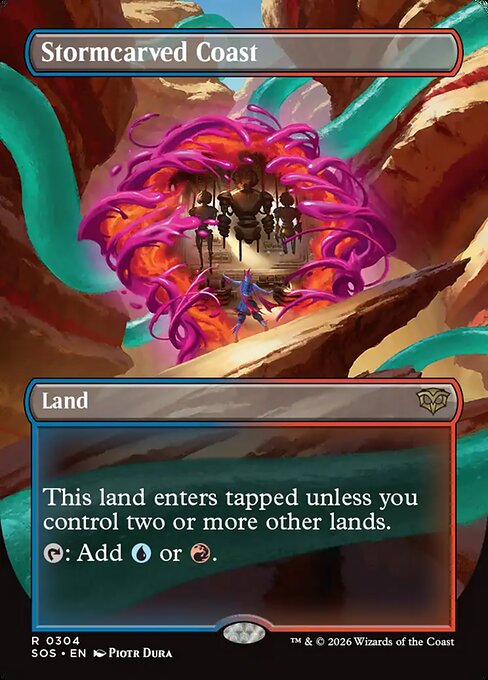 SOS, Stormcarved Coast, (Borderless), 304, R, Near Mint, (Foil), EN