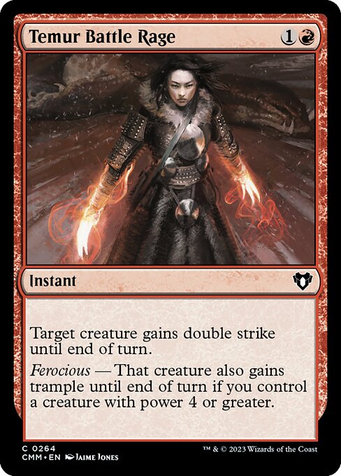 CMM, Temur Battle Rage, Standard, 264, C, Near Mint, Normal, EN