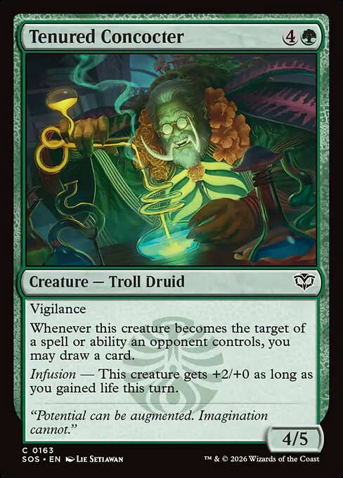 SOS, Tenured Concocter, Standard, 163, C, Near Mint, (Foil), EN