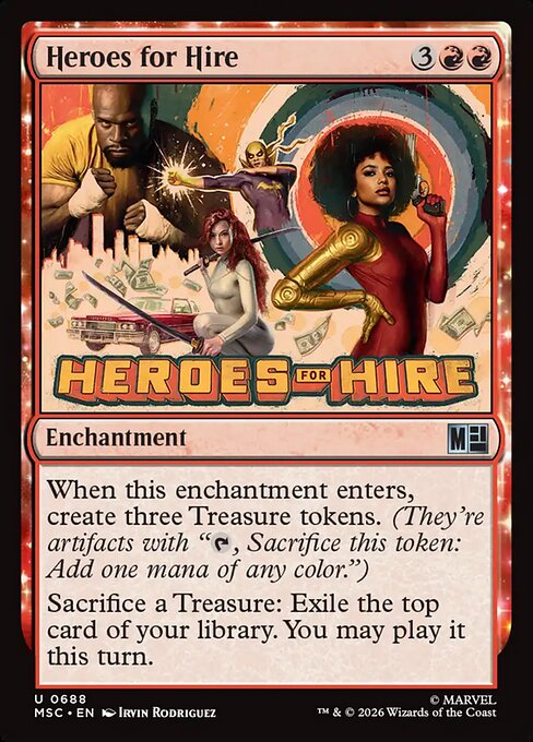MSC, Heroes for Hire, Standard, 688, U, Near Mint, Normal, EN