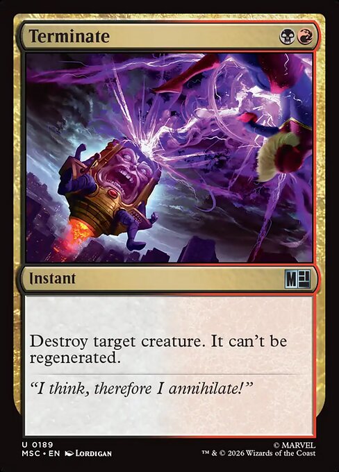 MSC, Terminate, Standard, 189, U, Near Mint, (Surge Foil), EN