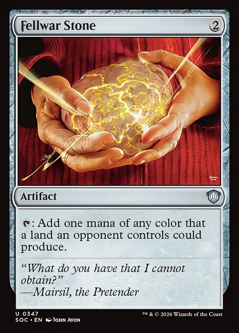 SOC, Fellwar Stone, Standard, 347, U, Near Mint, Normal, EN
