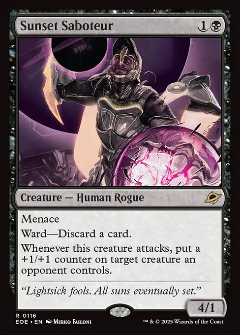 EOE, Sunset Saboteur, Standard, 116, R, Near Mint, (Foil), EN