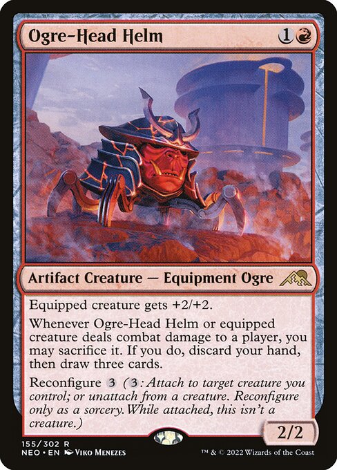 NEO, Ogre-Head Helm, Standard, 155, R, Near Mint, Normal, EN