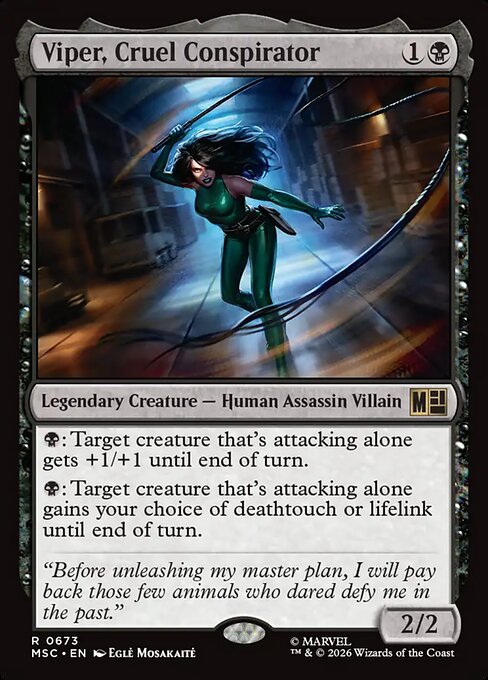MSC, Viper, Cruel Conspirator, Standard, 673, R, Near Mint, Normal, EN
