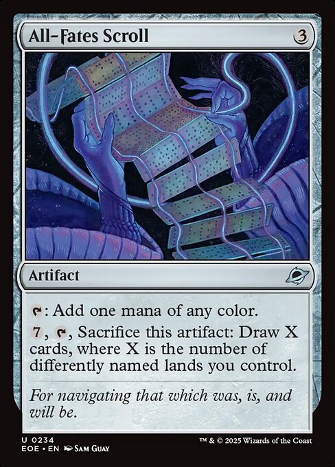 EOE, All-Fates Scroll, Standard, 234, U, Near Mint, (Foil), EN
