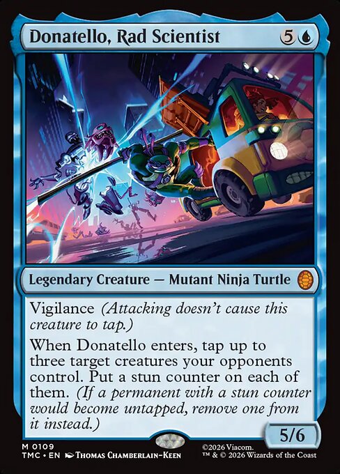 TMC, Donatello, Rad Scientist, Standard, 109, M, Near Mint, (Normal), EN