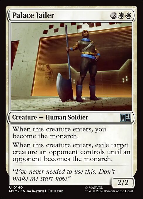MSC, Palace Jailer, Standard, 140, U, Near Mint, Normal, EN