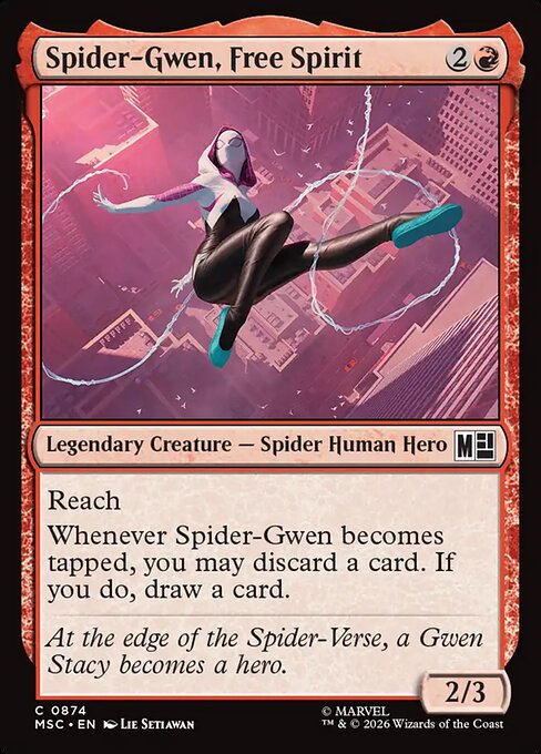 MSC, Spider-Gwen, Free Spirit, Standard, 874, C, Near Mint, Normal, EN