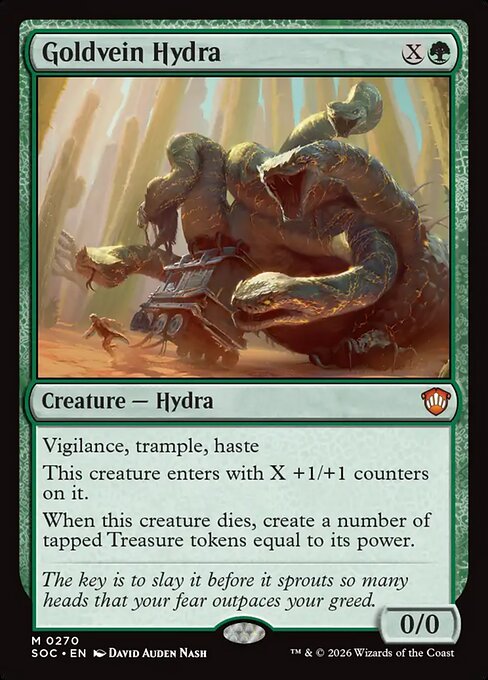 SOC, Goldvein Hydra, Standard, 270, M, Near Mint, Normal, EN
