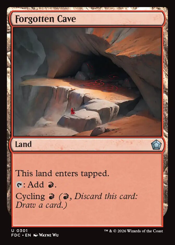 FDC, Forgotten Cave, Standard, 301, U, Near Mint, Normal, EN