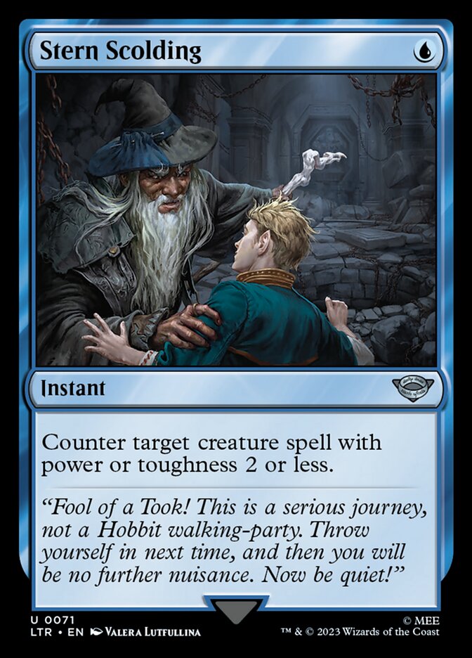 LTR, Stern Scolding, Standard, 71, U, Near Mint, Normal, EN