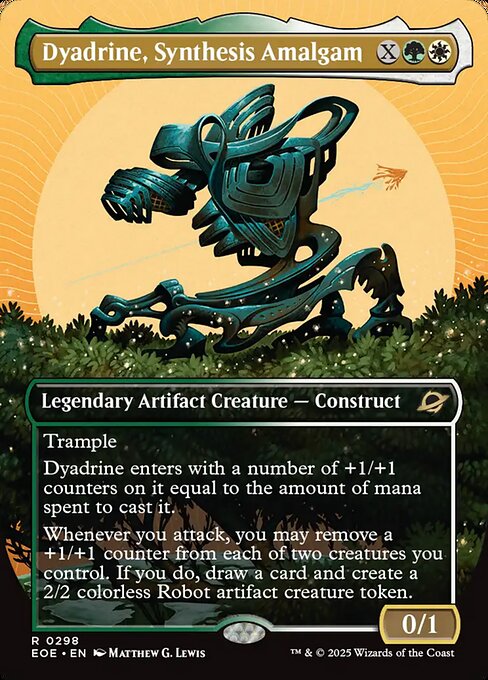 EOE, Dyadrine, Synthesis Amalgam, (Borderless), 298, R, Near Mint, (Foil), EN