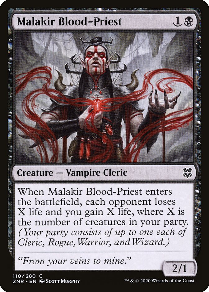 ZNR, Malakir Blood-Priest, Standard, 110, C, Near Mint, Normal, EN
