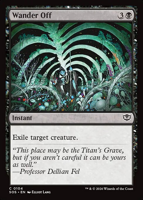 SOS, Wander Off, Standard, 104, C, Near Mint, (Foil), EN