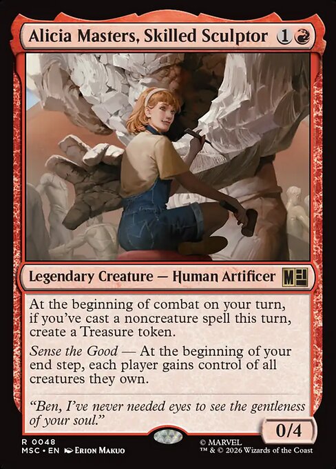 MSC, Alicia Masters, Skilled Sculptor, Standard, 48, R, Near Mint, Normal, EN