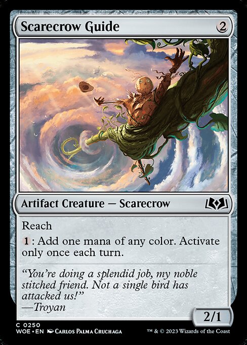 WOE, Scarecrow Guide, Standard, 250, C, Near Mint, (Foil), EN