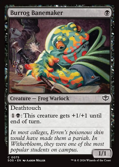 SOS, Burrog Banemaker, Standard, 75, C, Near Mint, (Foil), EN