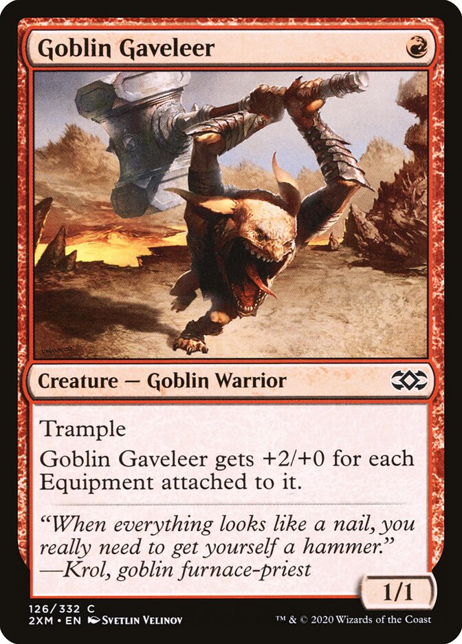 2XM, Goblin Gaveleer, Standard, 126, C, Near Mint, (Foil), EN