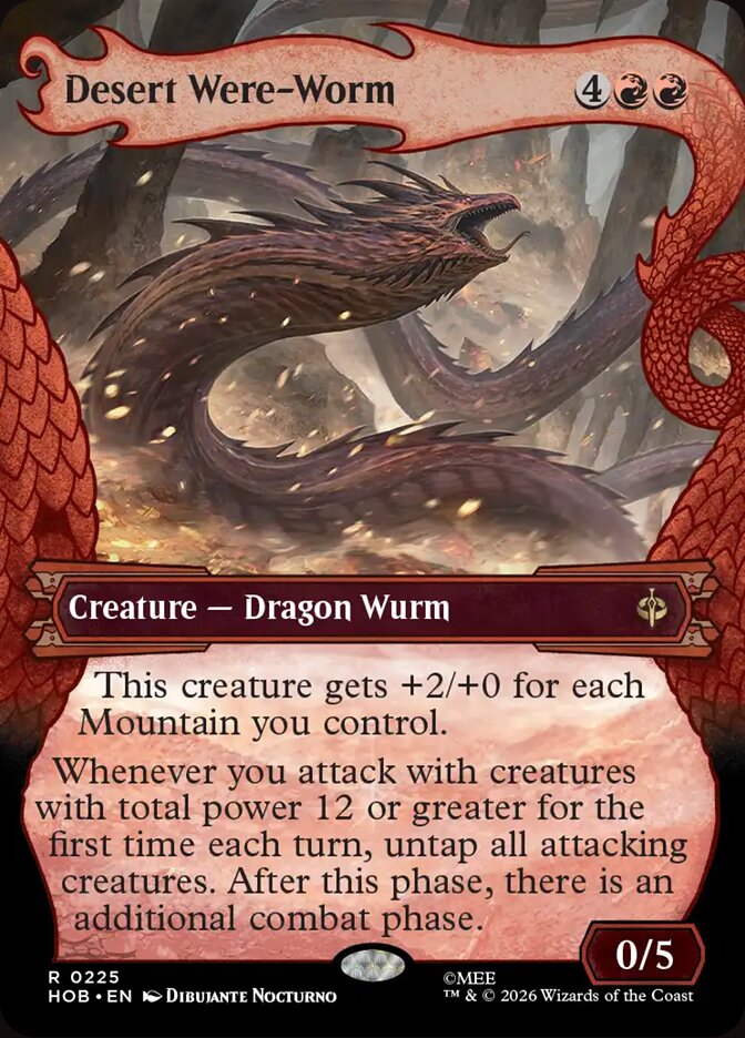 HOB, Desert Were-Worm, (Showcase), 225, R, Near Mint, (Foil), EN