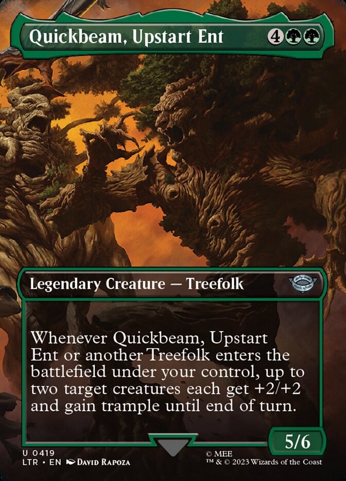 LTR, Quickbeam, Upstart Ent, (Borderless), 419, U, Near Mint, Normal, EN