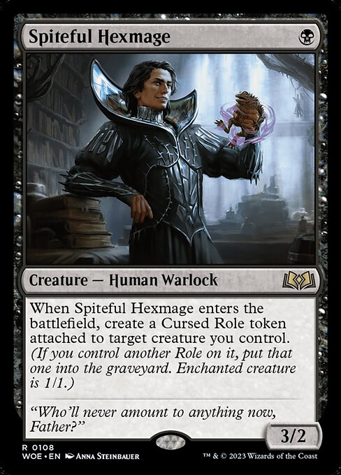 WOE, Spiteful Hexmage, Standard, 108, R, Near Mint, (Foil), EN